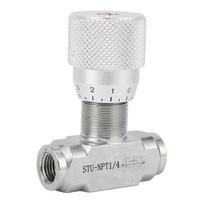 Hidraulinis srauto reguliavimo vožtuvas 1/4 colio 5800PSI Legiruotojo plieno droselinis atbulinis vožtuvas hidraulinei alyvai, dujoms alloy steel
