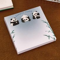 10 pcs Self-adhesive Panda Notepads Square Memo Pad Cute Sticky Notes  Student Children style 2