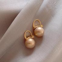 Same Style as CCTV Host Pearl Ear Buckles Women Retro Elegant Simple Light Luxury New Trend Temperament Jewelry Gift auksas