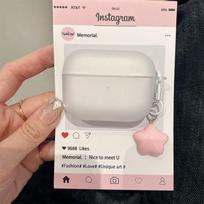 Airpods 1/2 Apple Earphones Case, Pink Star Apple Airpods Pro 2nd Generation, Bluetooth 3rd Generation Airpods 4 Wireless Earphone Case