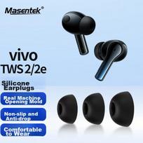 Earphone Eartips, VIVO TWS 2/2e Bluetooth Headphones, Silicone Tips, Soft Earplugs for Sports, Non-Slip Accessories, In-Ear Replacement, Black