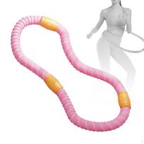 Weighted Fitness Hoop Portable Massage Exercise for Gym Training Travel Green3 Section1.5kg