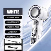 High Speed Cooling Mini Fan X05 Rechargable USB Portable Handheld Fan Small Handheld Turbo Jet balta