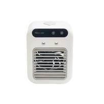 Portable mini desktop air conditioner fan, low noise, powerful humidifier and cooling function, USB charging, transparent design