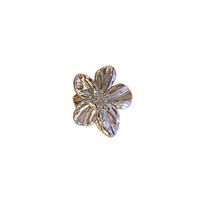 5 Petals Metal Flower Opening Ring Copper Finger Hand Ring  Valentine's Day Gift sidabras