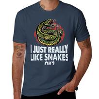 I Just Really Like Snakes Ok TShirt Daily Wear Print TShirt S