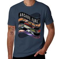 Arcade Fire Discography Tshirt Fashion Casual Short Sleeve Top S