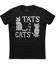 Tats And Cats Kitten Tattoo Lover Gift Funny Unisex T-Shirt M