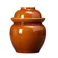 Senamadiškas agurkų stiklainis Keraminis maisto raugimo indas Sauerkraut laikymo puodas Buitinis Pickle Jar orange