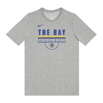 Nike x NBA Dri Fit Golden State Warriors T Shirt Gray Unisex 3Z2B7BAW3-WAR S