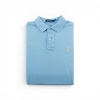 Seconde vie - Polo manches courtes Homme  Bleu clair - Bon état M
