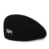 Women's Versatile Beret Women's Winter Casual Retro Hat One Size juoda