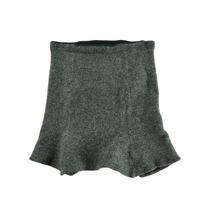Women's Midi Wool Skirt Gray XL