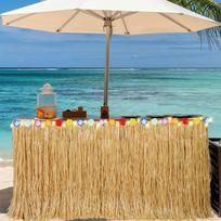 Vibrant Tropical Hawaiian Table Skirt, Easy-Hang & Reusable Decor for Party, Luau & Outdoor Events -  Summer Party Decor 60-100cm