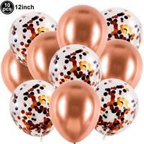 Balloon Set Decor Metallic Confetti Latex Mix Heart Star Balloon Wedding Anniversary Baby Shower Birthday Party Balloon Supplies As pictures show