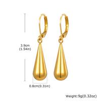 Stainless Steel Water Drop Earrings for Women, High Polished Not Allergic Long Pendant Earrings, Elegant Fashion Jewelry