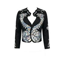 Unisex Print Stage Performance Cosplay Jacket Costume L juoda