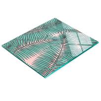 Tempered Multifunctional Decorative Glass Board Palm Leaves 60X52 Cm