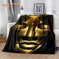 Sakyamuni Buddha Buddhism Faith Religion Soft Plush Blanket,Flannel Blanket Throw Blanket for Living Room Bedroom Bed Sofa Pray 75x100cm (30x40inch)