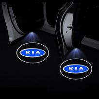 2 vnt. Madingas automobilio durų emblemos apšvietimas LED pasveikinimo lemputė Belaidis lazerinis projektorius skirtas KIA K5 K9 Sorento Ceed Sportage Carnival Stinger Forte Niro Cadenza