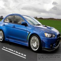 Pora PP Priekinio Sparno Arkos Apdailos Šoninio Oro Išleidimo Dangtelis 08-15 Mitsubishi Lancer EVO X