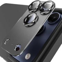 2 rinkiniai Metalinis telefono objektyvo apsauginis grūdintas stiklas, skirtas iPhone 17 16 15 14 Pro Max, Originalios spalvos objektyvo plėvelės dangtelis, Telefono priedai For iPhone 17 Pro Max
