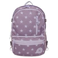 Converse Star Print Zipper Closure Polyester Backpack Unisex Backpack Pink 10022408-A15 Pink gray
