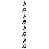 Black Musical Notes Party Decorations for Enhancing Music Atmosphere at Event Recycled User Friendly Paper Pendant