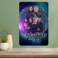 Žvaigždžių vartai SG1 Klasikinis TV šou Metalinis plakato ženklas 20x30cm（7.8x11.8inch） gray