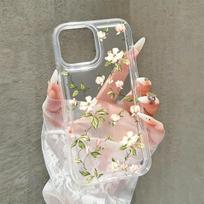 Baltos tapytos magnolijos gėlės telefono dėklas, skirtas Samsung S26 S25 Ultra S24 S23 S22 S21 FE Plus A15 A35 A55 A34 A54 A53 4G 5G Dangtelis Galaxy S22+ 5G