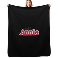 Annie Musical Logo 59 Simple Vintage Throw Blanket Soft Warm Blanket Gift for Men Women Adults Size: 75*100cm, Weight: 230 GSM