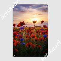 Poppies Metal Sign Funny Cinema Living Room Pub Garage Wall Decor Tin Sign Posters 20X30CM