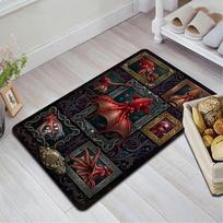 Cthulhu Portraits Pattern Rug Floor Mat for Living Room or Bedroom Soft and Comfortable Carpet a Gift for Birthday and Holiday. 40x60cm( 15x23in ) įvairiaspalvis