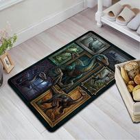 Prehistoric Creatures Pattern Rug Floor Mat for Living Room or Bedroom Soft and Comfortable Carpet a Gift for Birthday and Holiday. 40x60cm( 15x23in ) įvairiaspalvis