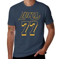 Luka Doncic 77 Los Angeles Black Jersey Tshirt Plus Size Lightweight Tee Shirt S
