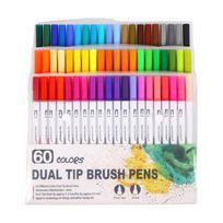 36/48/60/72/100 Colors Brush Pen Watercolour Markers Hand Lettering Pen Watercolor Pen Felt Tip Pen for Drawing Colouring