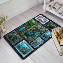 Frog Evolutionary Showcase Pattern Rug Floor Mat for Living Room or Bedroom Soft and Comfortable Carpet a Gift for Birthday and Holiday. 40x60cm( 15x23in ) įvairiaspalvis