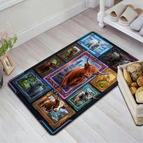 Highland Cow Showcase Pattern Rug Floor Mat for Living Room or Bedroom Soft and Comfortable Carpet a Gift for Birthday and Holiday. 40x60cm( 15x23in ) įvairiaspalvis
