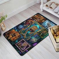 Leopard Digital Art Compilation Pattern Rug Floor Mat for Living Room or Bedroom Soft and Comfortable Carpet a Gift for Birthday and Holiday. 40x60cm( 15x23in ) įvairiaspalvis