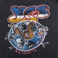 Vintage 1978 Yes Tour Shirt Band Black T-Shirt Family E452 S