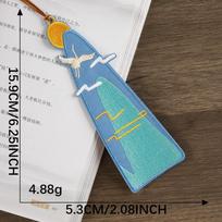 Fabric Embroidery Bookmarks Chinese Style Fabric Page Marker DIY Decor Cloth Patches  Reading Gift 9