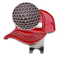 Ball Position Mark Golf Marker Golf Putting Alignment Hat Design Golf Hat Clip Hat Marker raudona