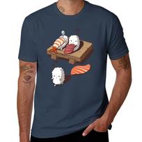 Funny Sleep Walking Nigiri Sushi Tshirt Casual Pattern Print Tee Shirt S