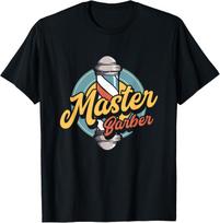 Vintage Master Barber Shop Haircut Stylists Gift Hairstyle T-Shirt Unisex T-Shirt XXXXL