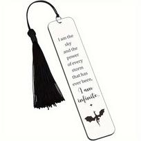 Anime Book Accessory Stainless Steel Personalized Book Tags Casual Black Dragon Book Mark  Women Style A juoda
