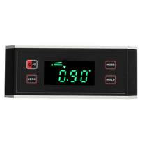 Digital Angle Finder V Groove Magnetic Base Waterproof LCD Backlit Screen Inclinometer Protractor for Decoration ABS, aluminum alloy