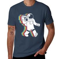 Astronaut Funk Retro Funny Tshirt Casual Street Style Short Sleeve Tee S