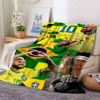 Neymar Brazil Celebration printed flannel breathable and warm blanket, a stylish home gift, suitable for home, office and bedspread use. 15a19 75cmx90cm