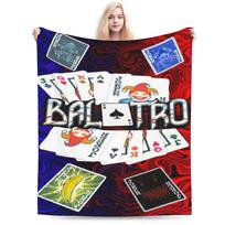 Balatro Video Game Blankets Fleece  Relax Lightweight Thin Throw Blanket for Bedroom Bedding Throws 75x90cm