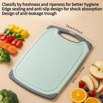 1PC wheat straw double-sided anti-mildew cutting board, household kitchen cutting board, base, healthy and environmentally friendly 40*24CM
